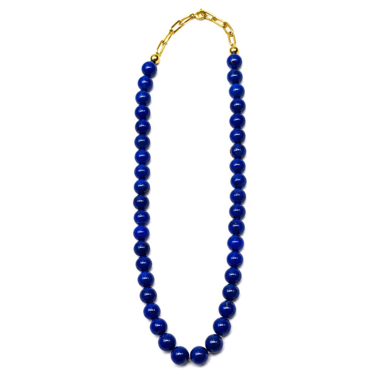 Ogrlica srebrna s lapis lazulijem