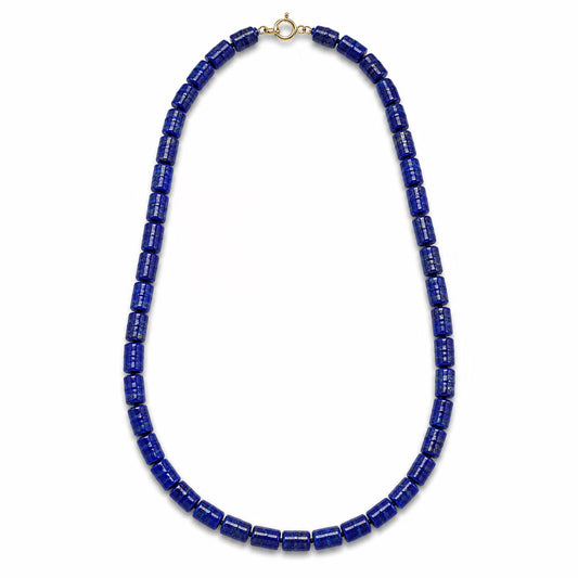 Ogrlica srebrna s lapis lazulijem