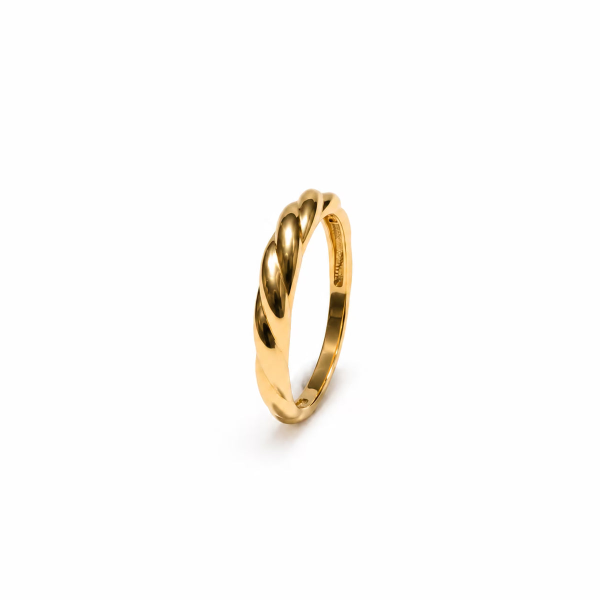 Prsten zlatni 14KT elegantni žuti WZP17