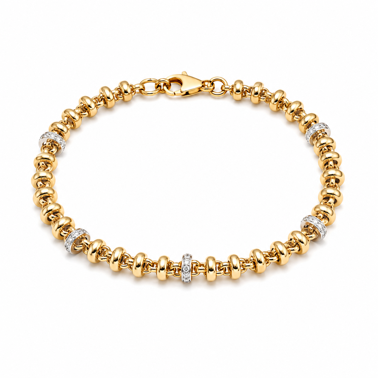 Narukvica zlatna 14KT

Ova elegantna narukvica izrađena je od 14-karatnog žutog zlata i odiše bezvremenskom sofisticiranošću. Njezina dužina od 20 cm osigurava ugodno nošenje i savršeno pristajanje na zapešću. Zahvaljujući klasičnom dizajnu, idealna je za svakodnevno nošenje ili posebne prigode, dodajući suptilan i luksuzan detalj vašem stilu.